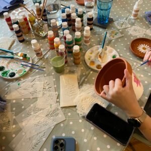 pot painting workshop session