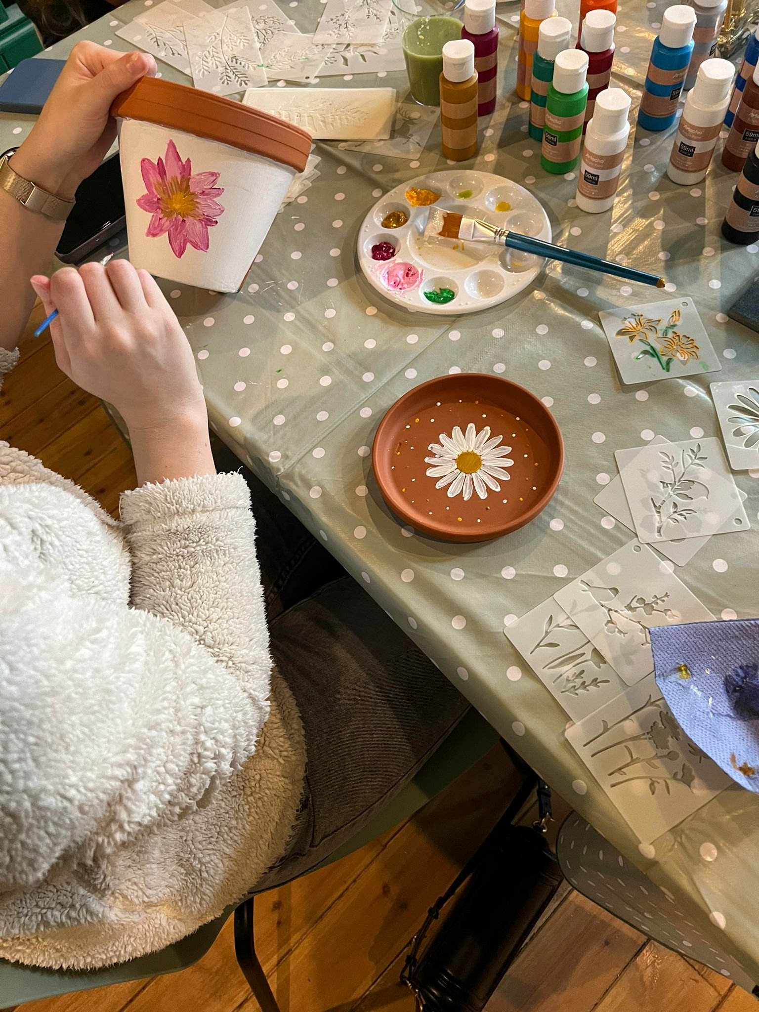 pot painting workshop session pot painting workshop session